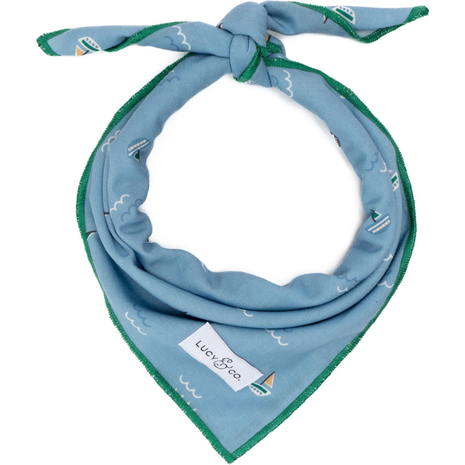 Lucy & Co. The Set Sail Dog Bandana, Blue Lucy & Co.