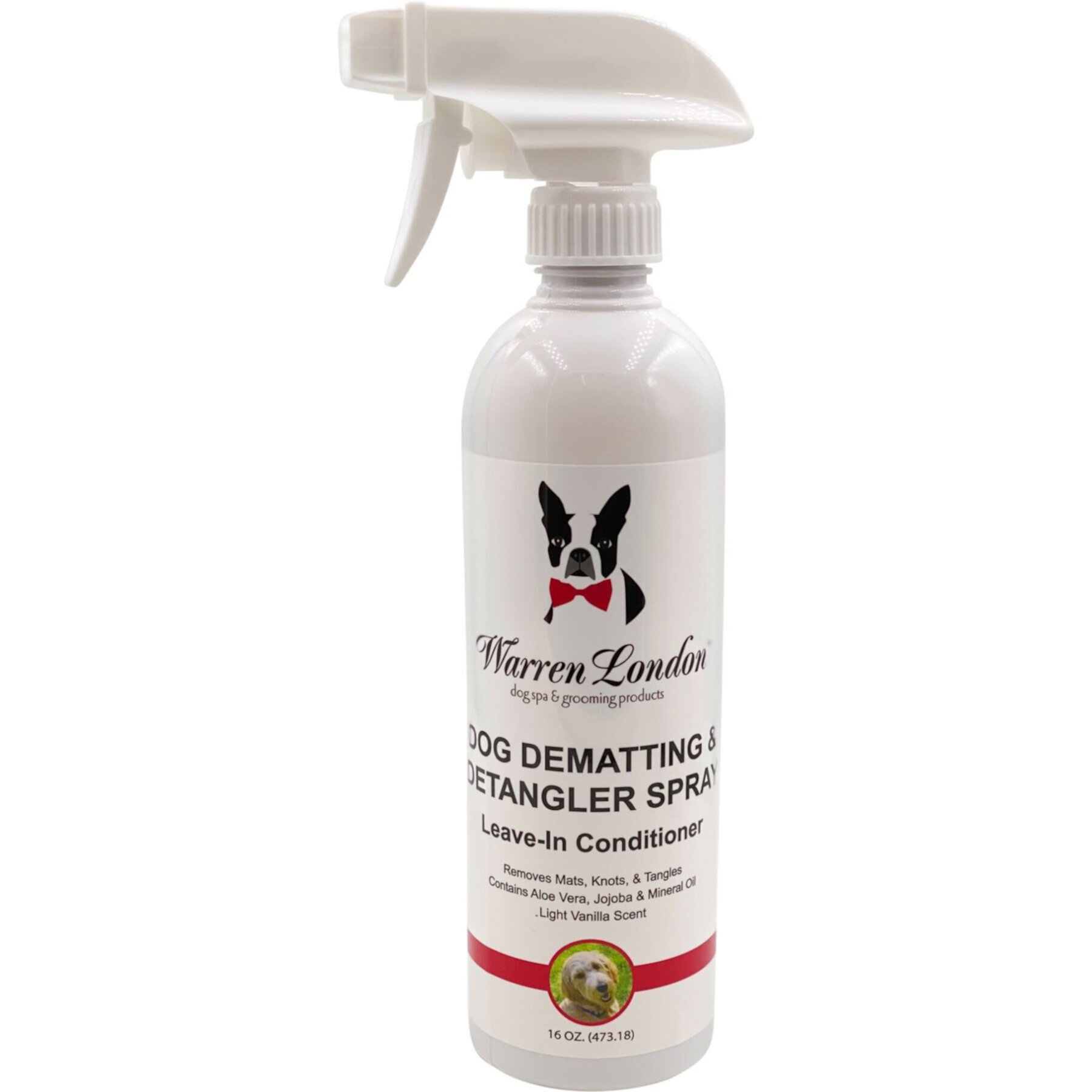 Warren London Dematting & Detangling Leave-In Conditioner Dog Spray Warren London