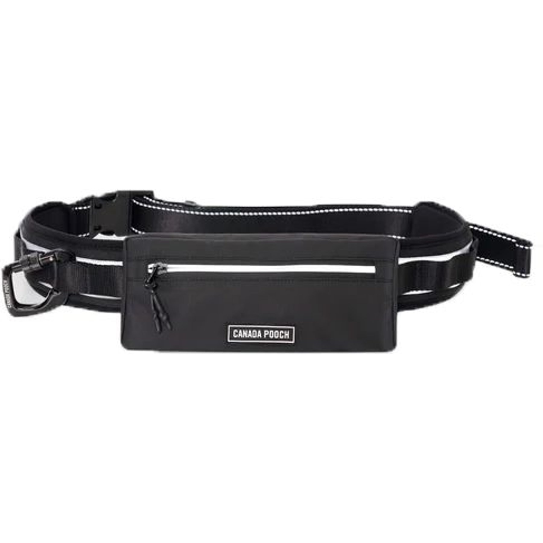 Canada Pooch Utility Belt Dog Tag Accessory, Black, Small Canada Pooch