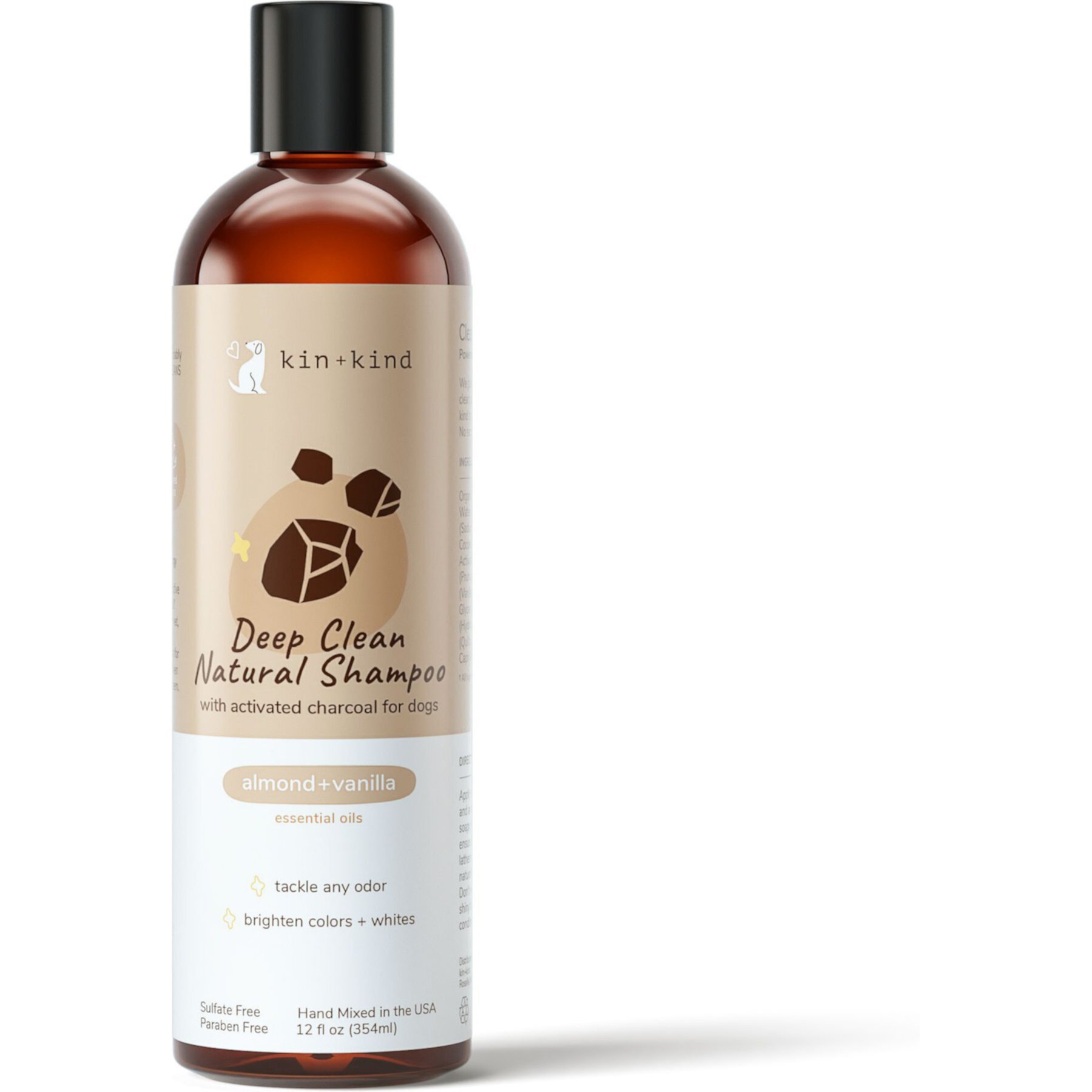 kin+kind Deep Clean Natural Almond+Vanilla Dog Shampoo Kin+Kind