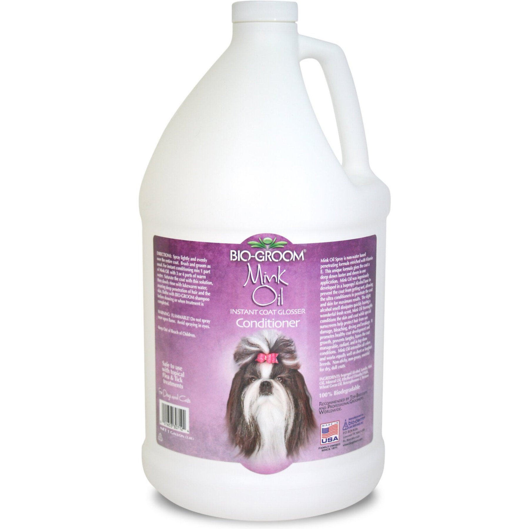 Bio-Groom Mink Oil Coat Health Dog Conditioner, 1-gal bottle Bio-groom