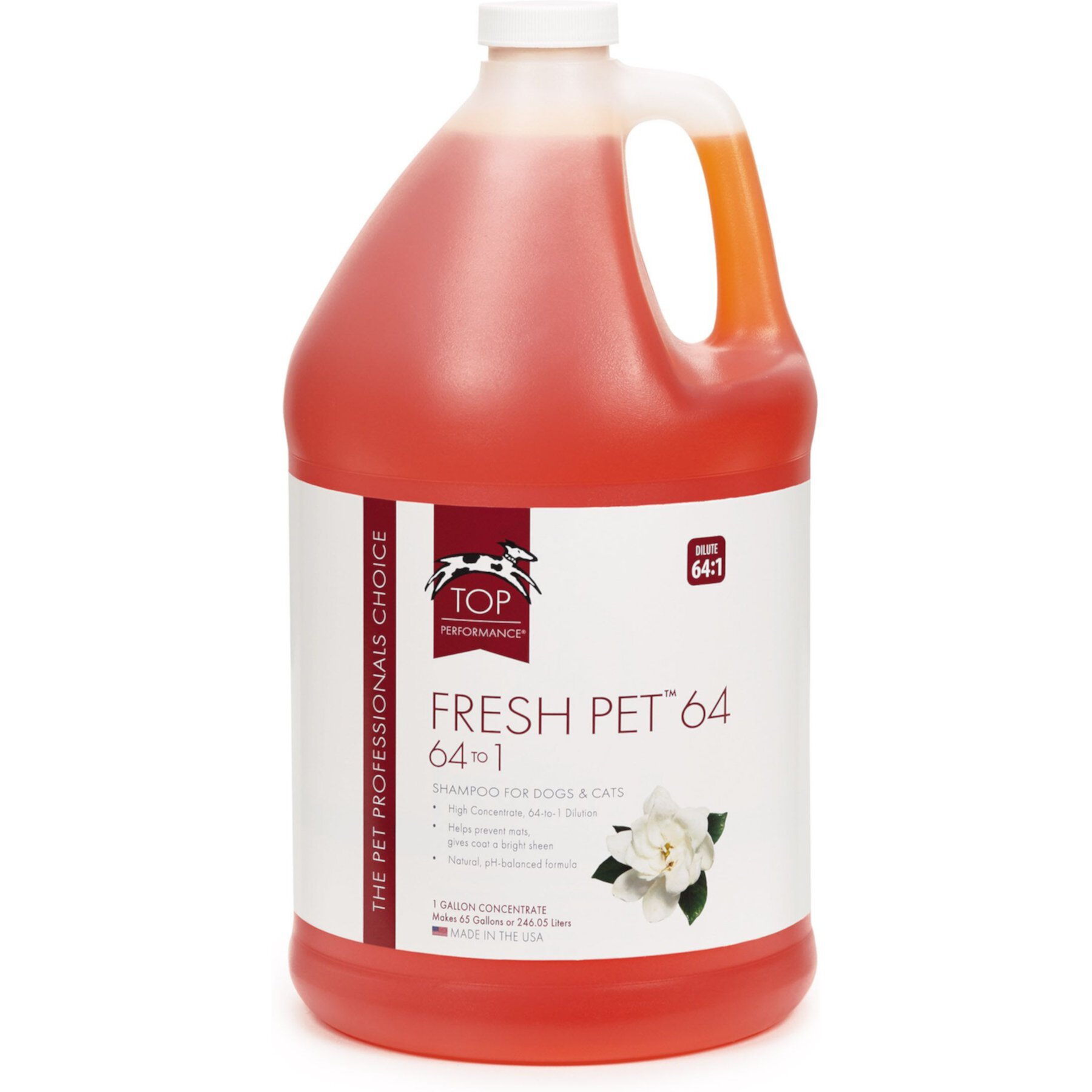 Top Performance 64 Fresh Pet Dog & Cat Shampoo, 1-gal bottle Top Performance