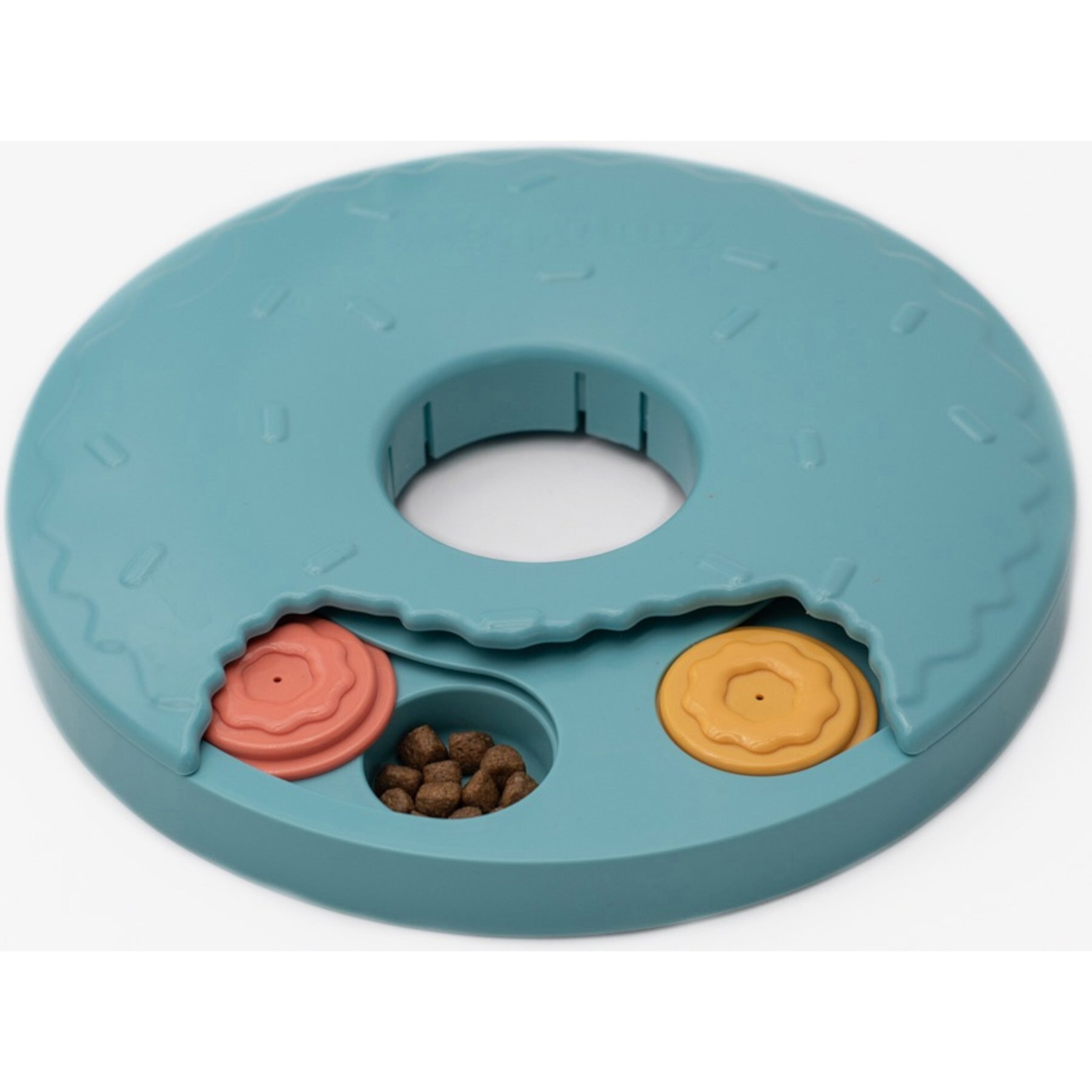 ZippyPaws SmartyPaws Puzzler Donut Slider Dog Toy, Blue Zippypaws