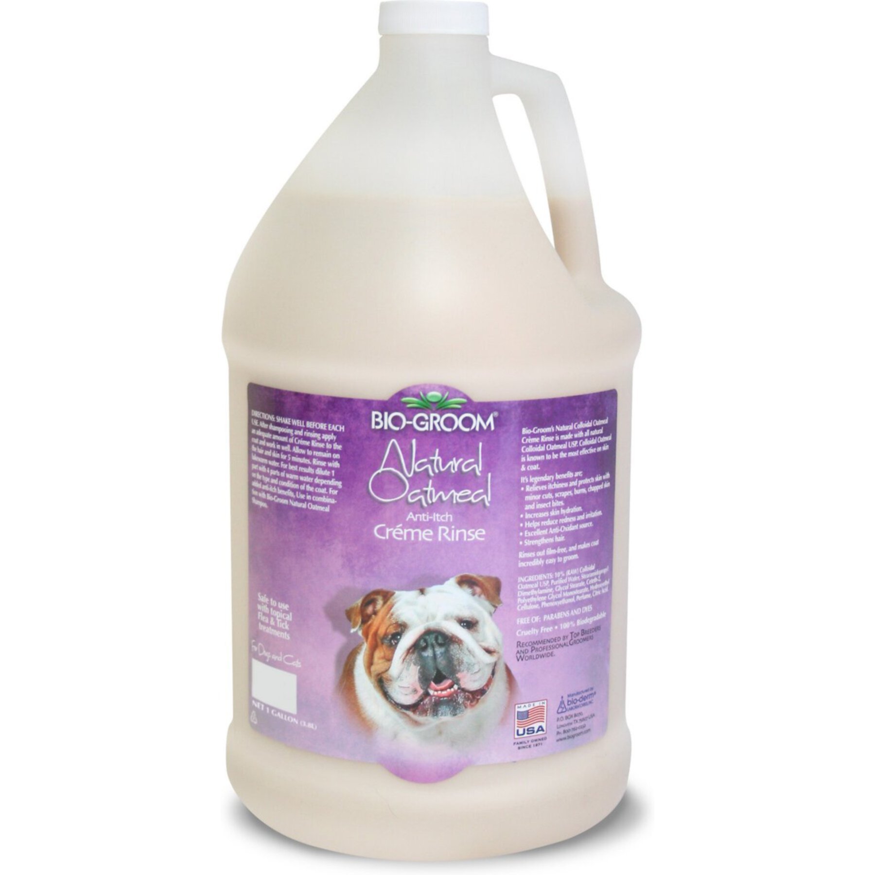 Bio-Groom Natural Oatmeal Soothing Anti-Itch Dog Creme Rinse, 1-gal bottle Bio-groom