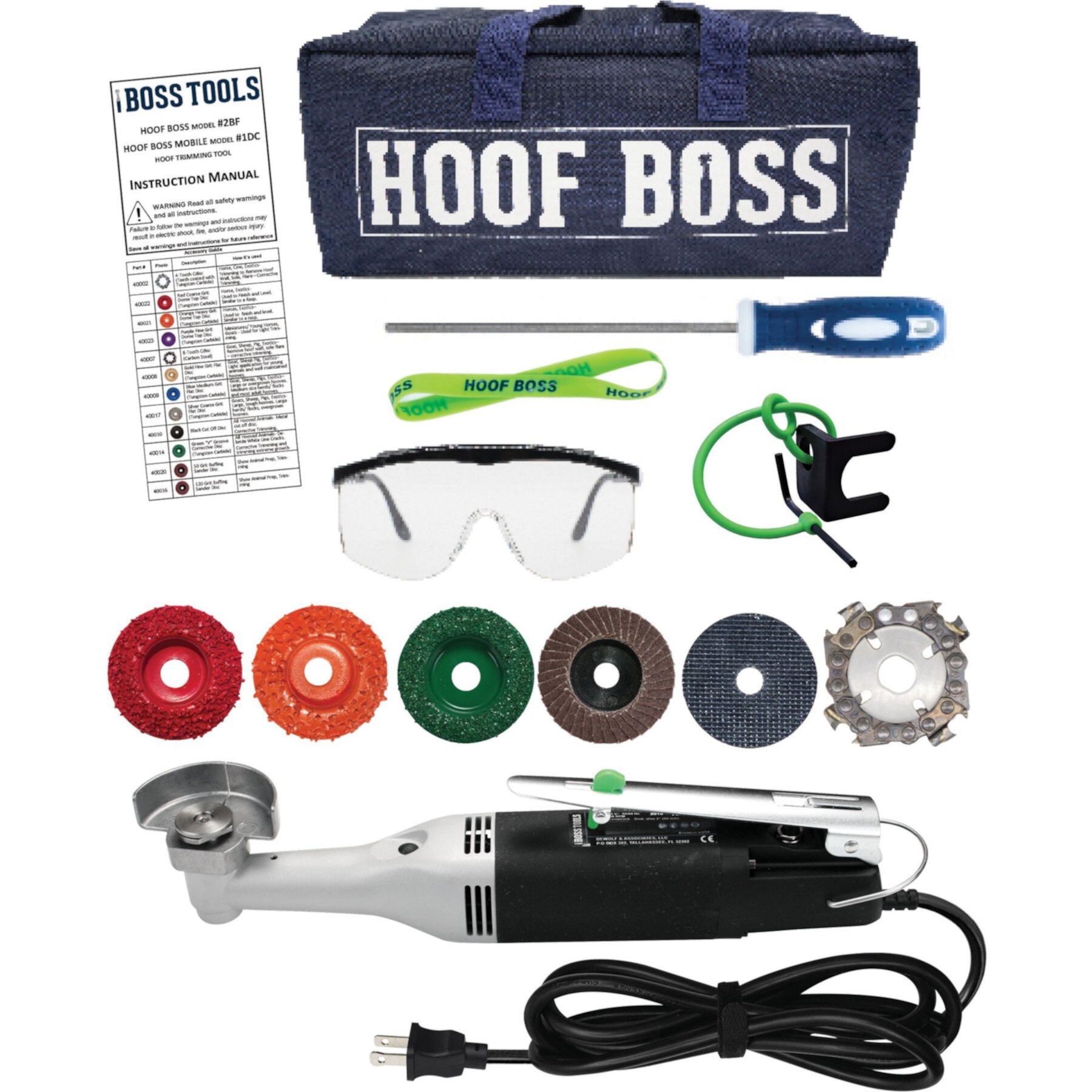 Hoof Boss Complete Electric Plug In Horse Hoof Trimmer Set Hoof Boss