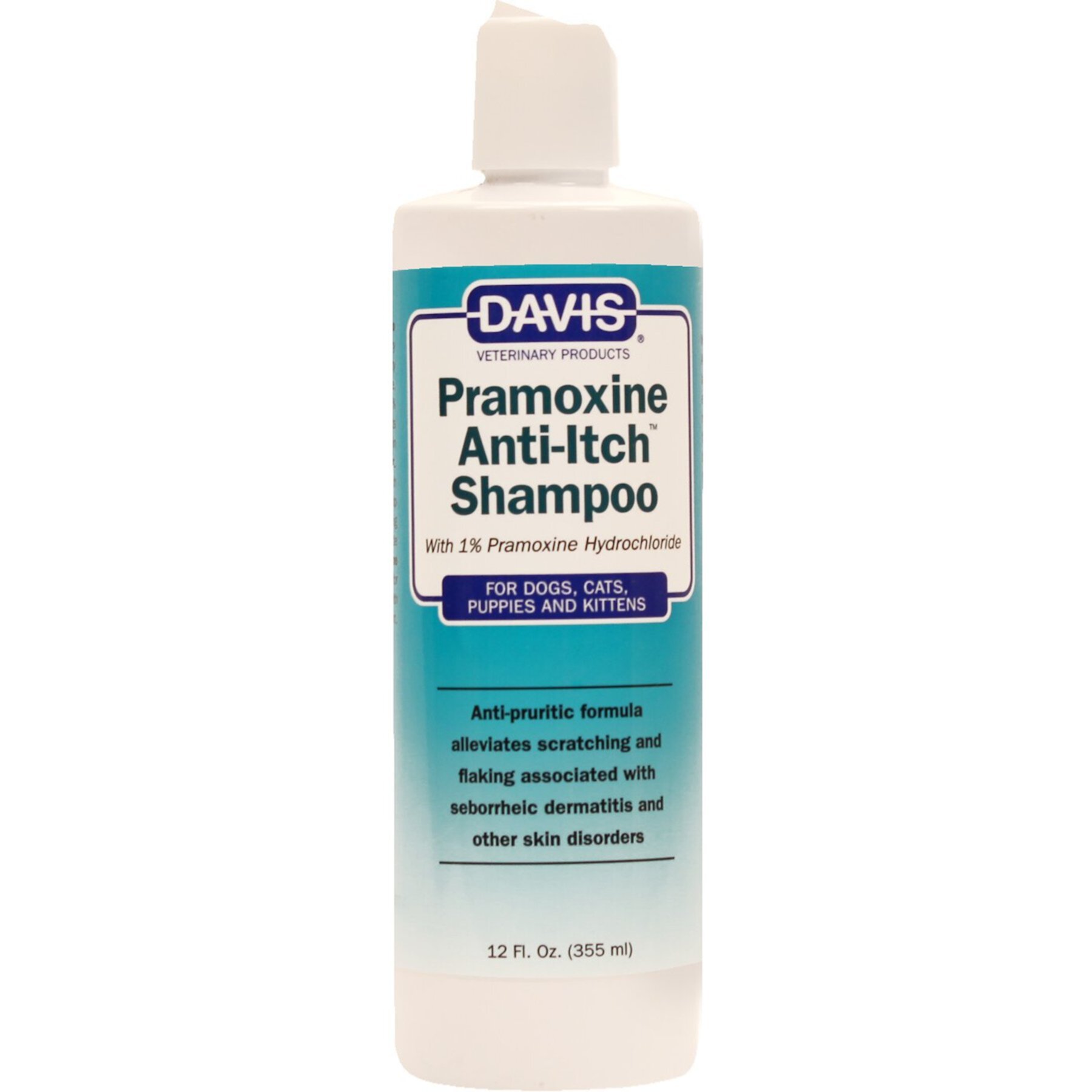 Davis Pramoxine Anti-Itch Dog & Cat Shampoo, 12-fl oz bottle Davis