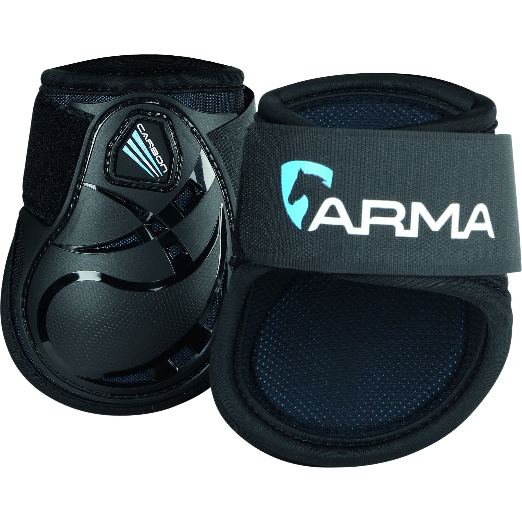 Shires Equestrian Products ARMA Carbon Fetlock Horse Boots, Black Shires Equestrian Products