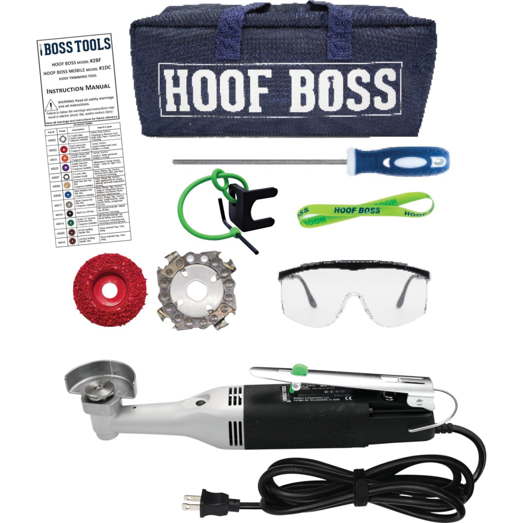 Hoof Boss Basic Electric Plug In Horse Hoof Trimmer Set Hoof Boss