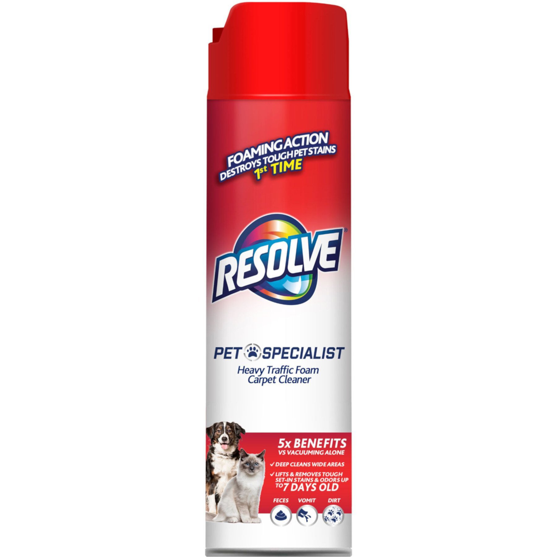 Resolve Pet Specialist Heavy Traffic Foam Carpet Cleaner Resolve