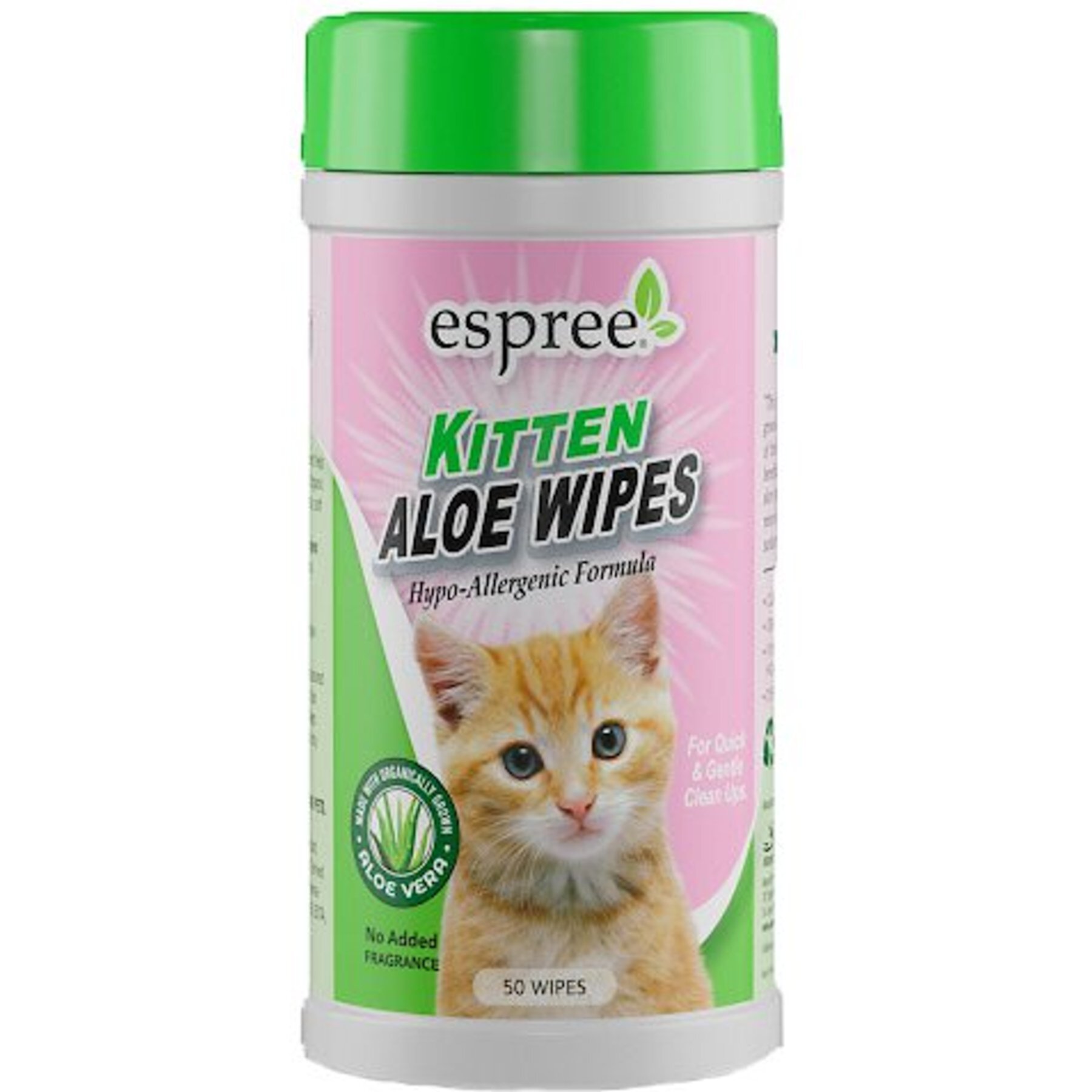 Espree Hypo-Allergenic Formula Aloe Vera Kitten Wipes Espree