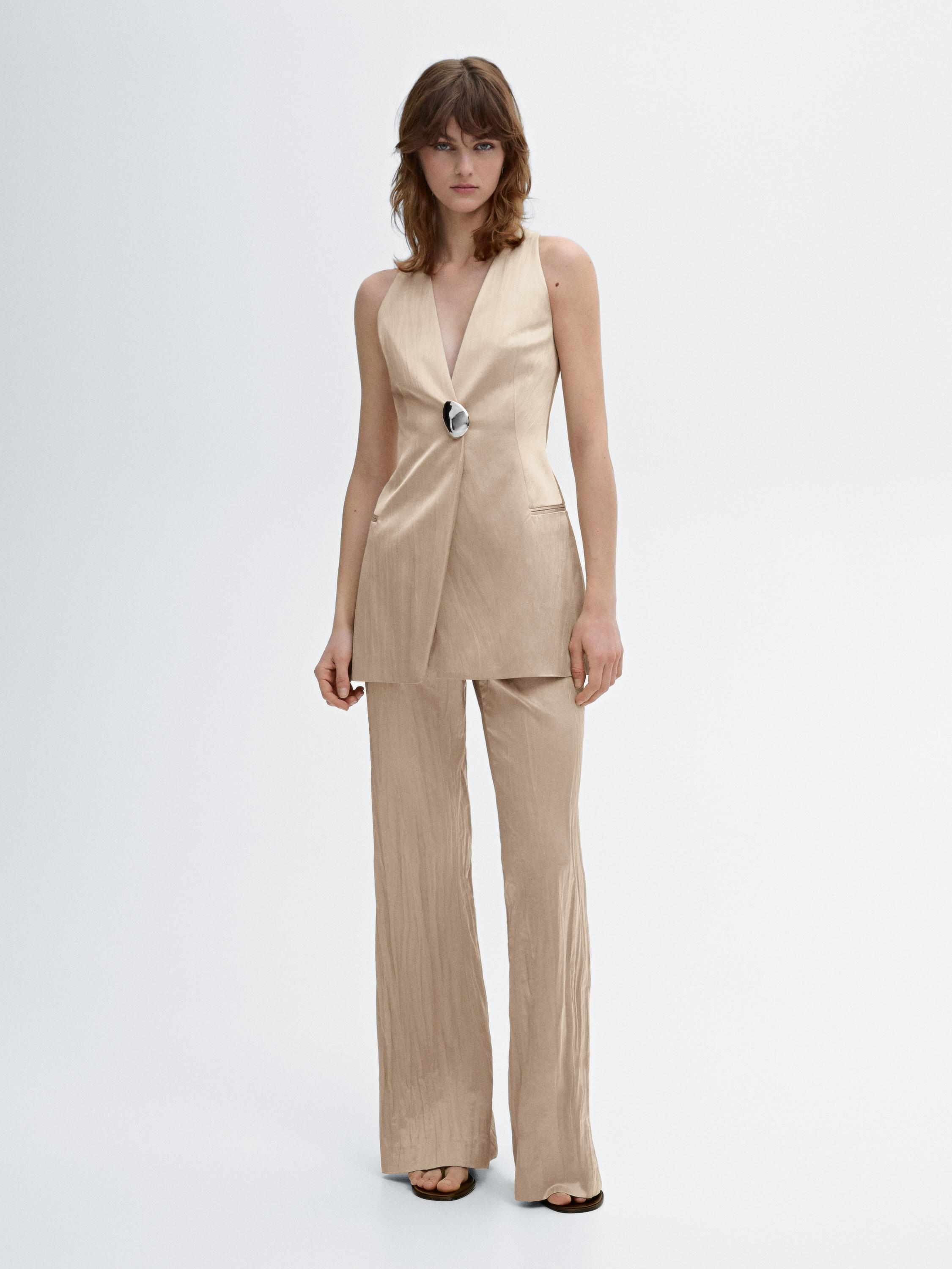 Flowing flared trousers Massimo Dutti