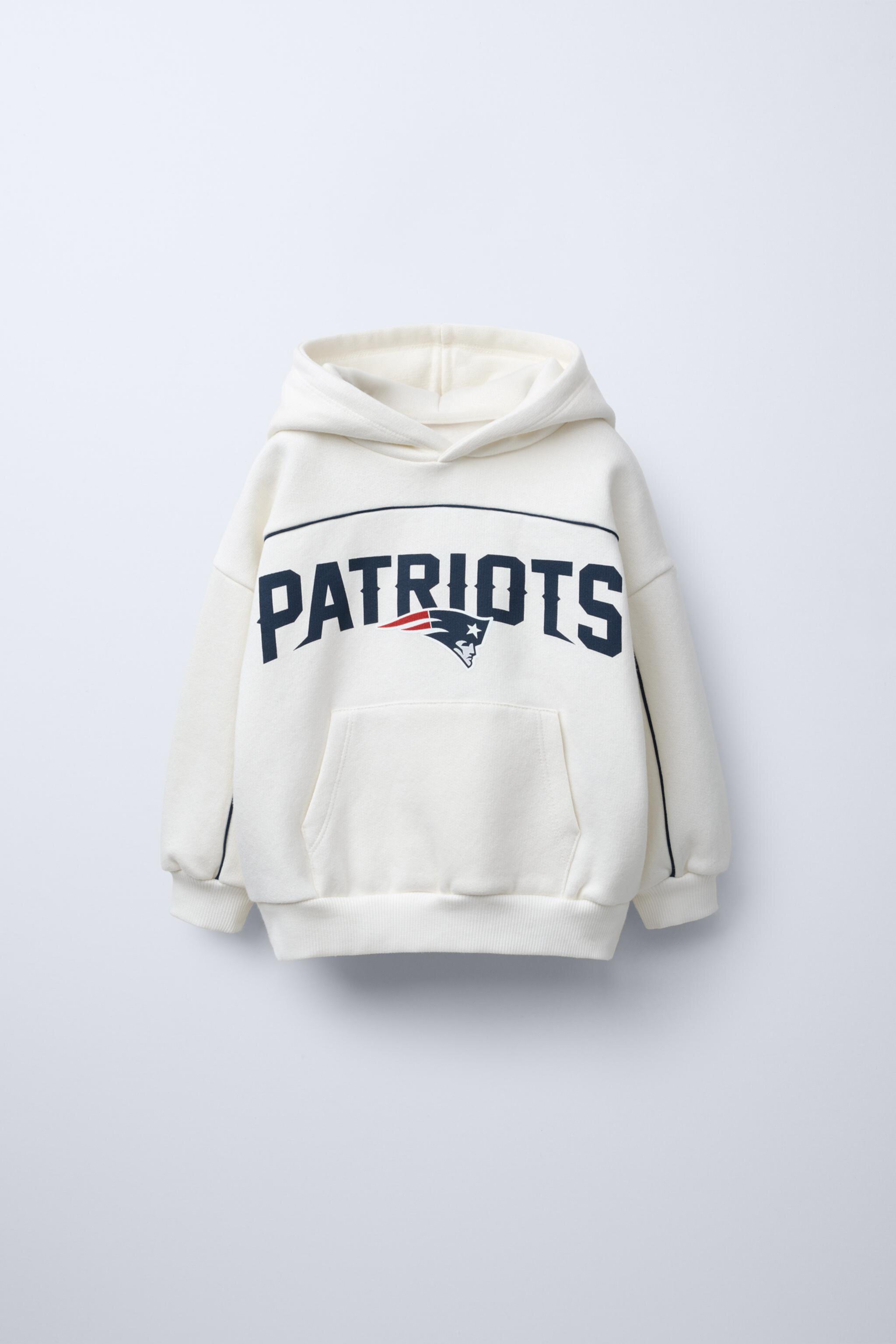 Худи с капюшоном PATRIOTS © NFL с длинными рукавами, карманом и теплым ворсистым подкладом Zara