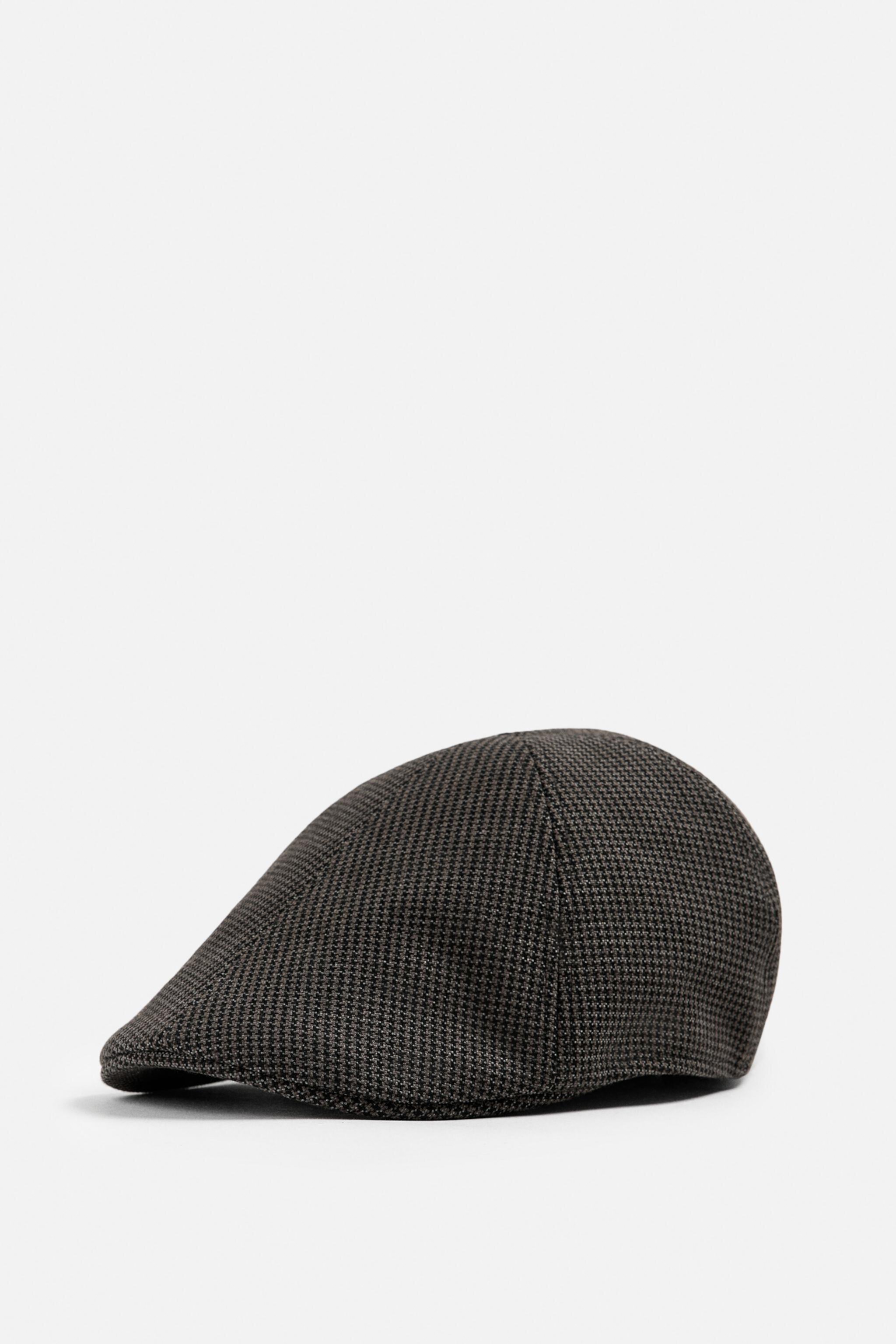 STRUCTURED HOUNDSTOOTH BERET Zara