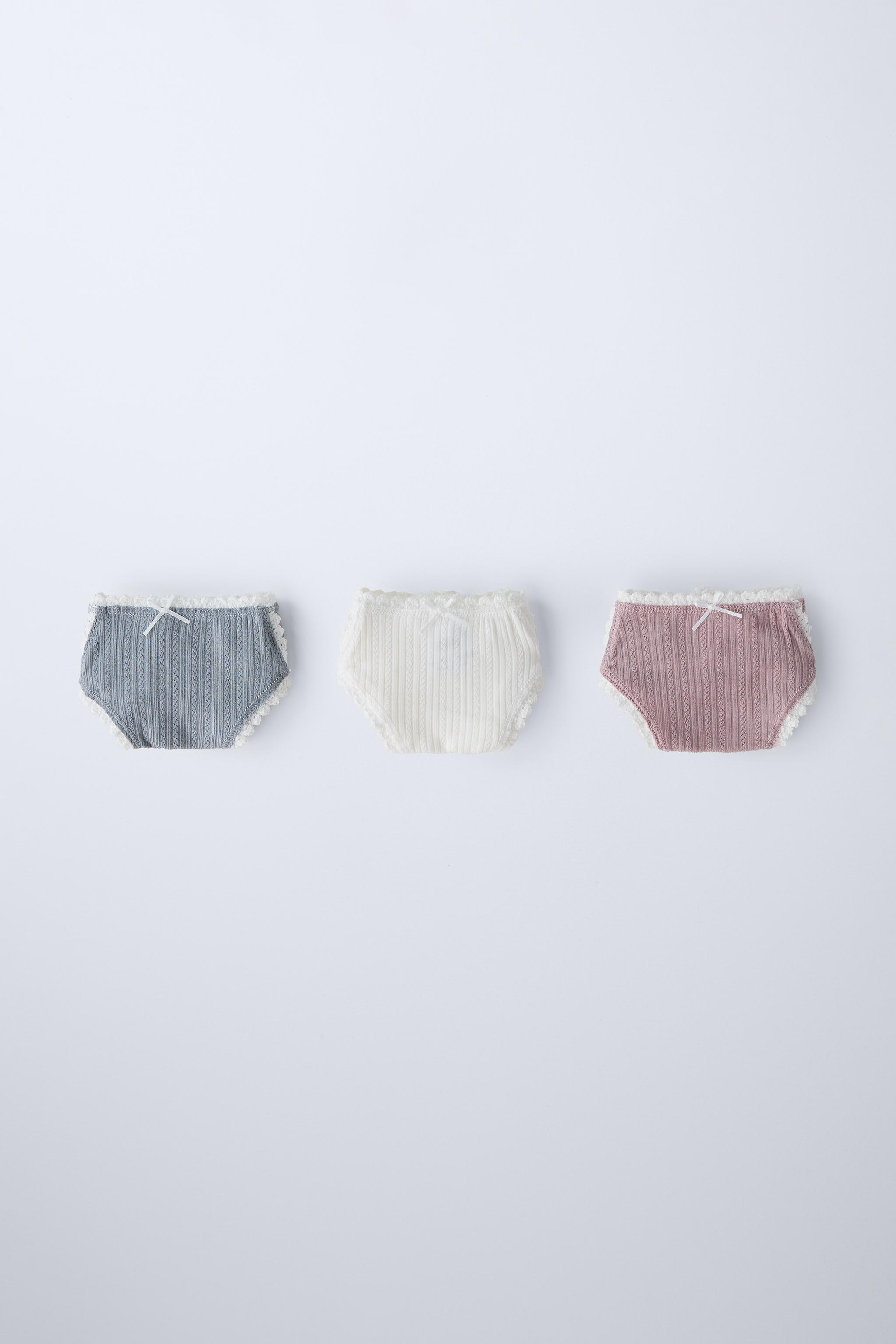 AGES 2-6/ THREE-PACK OF LACE UNDERWEAR Zara