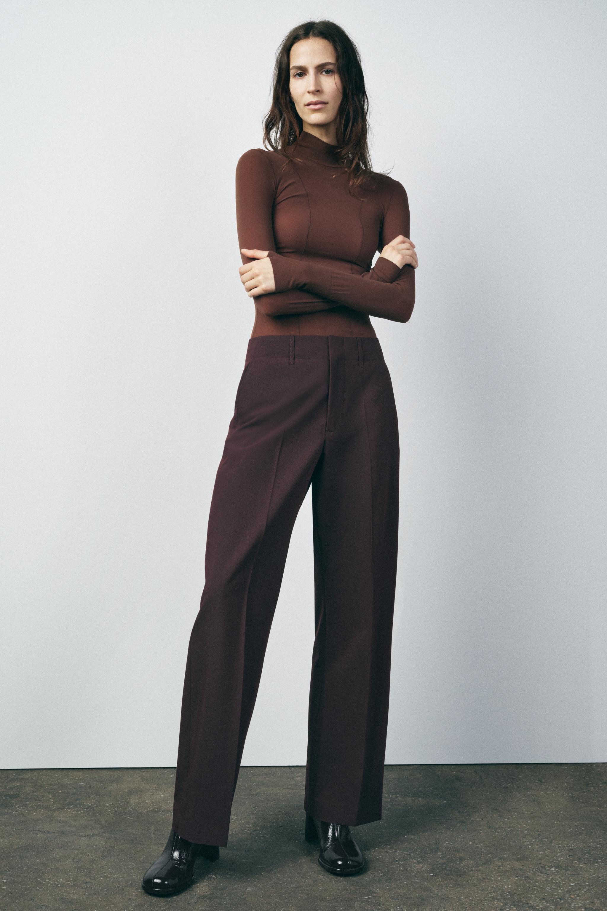 ZW COLLECTION STRAIGHT LEG PANTS Zara