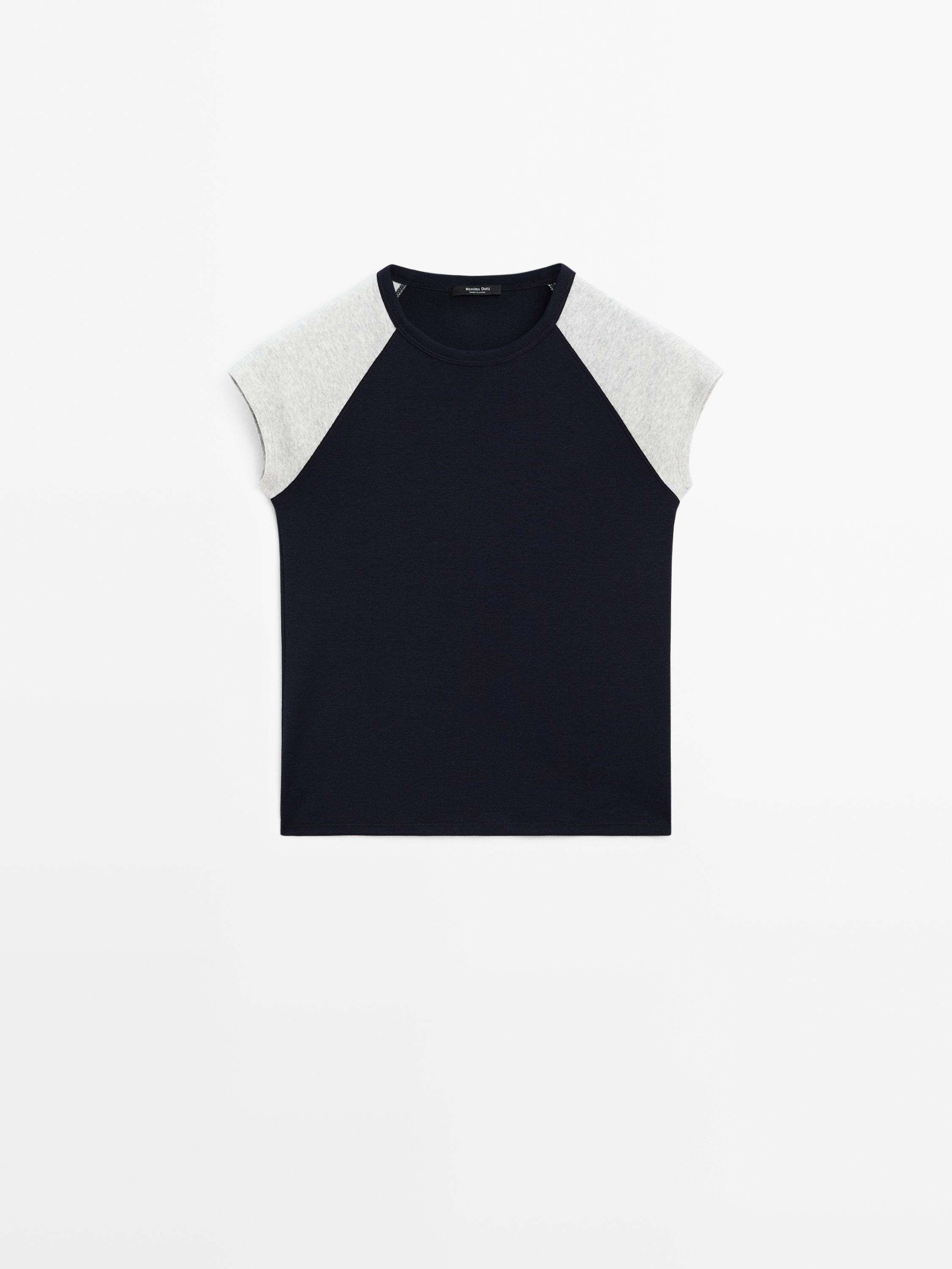 Ribbed cotton tank top Massimo Dutti