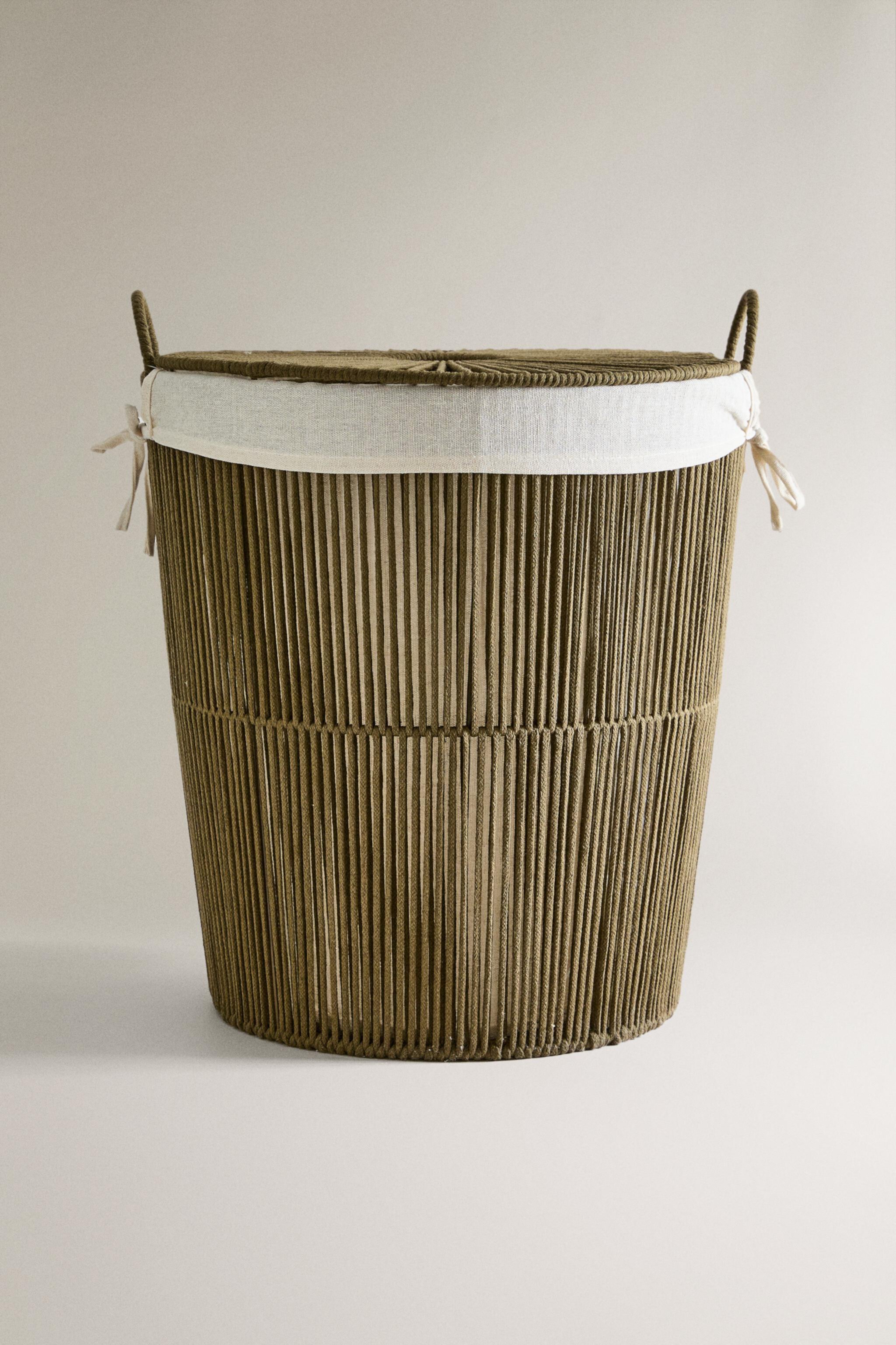 FABRIC-LINED LAUNDRY HAMPER Zara Home