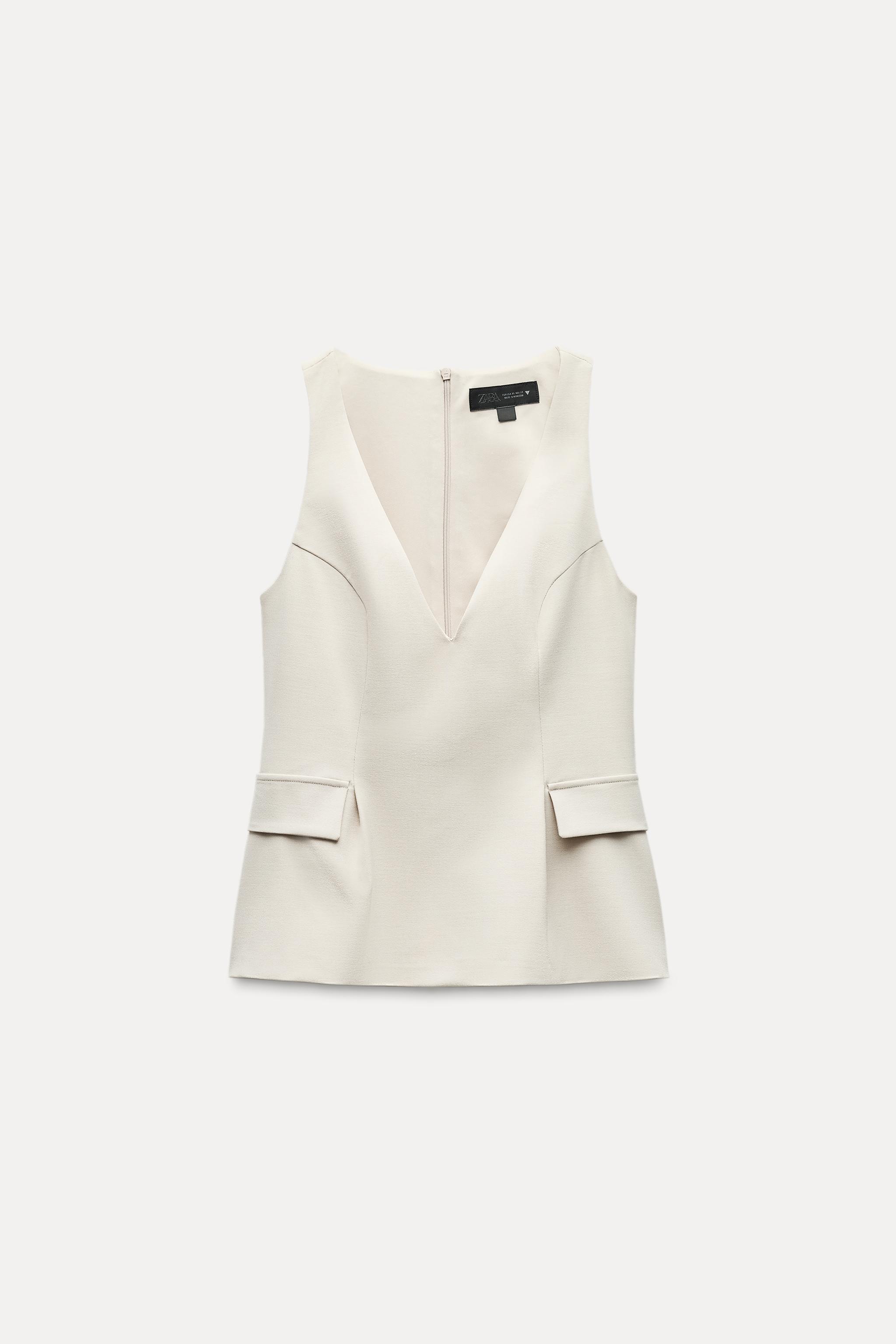 PEPLUM LAPELS TOP Zara