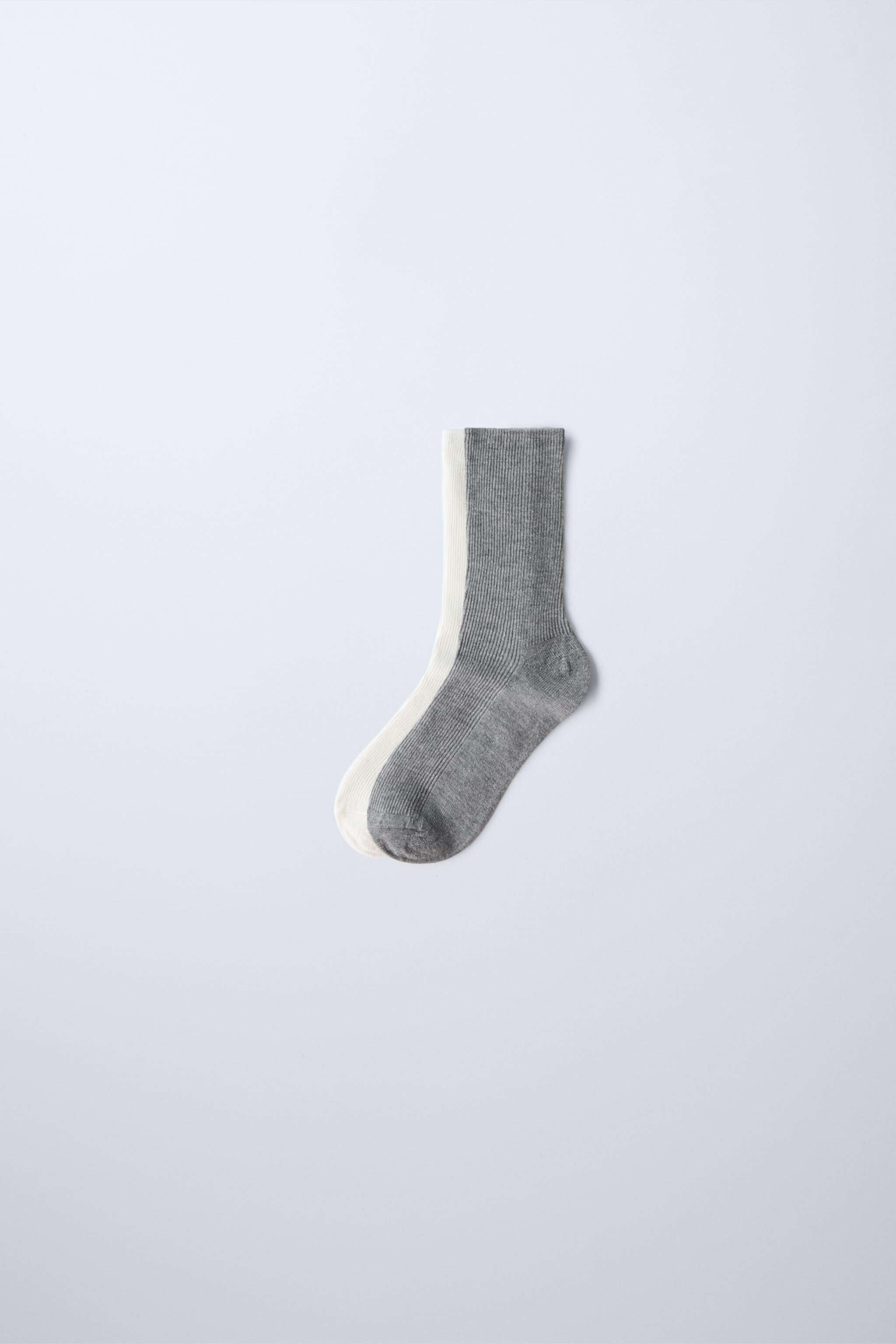 TWO PACK OF RIB SOCKS Zara