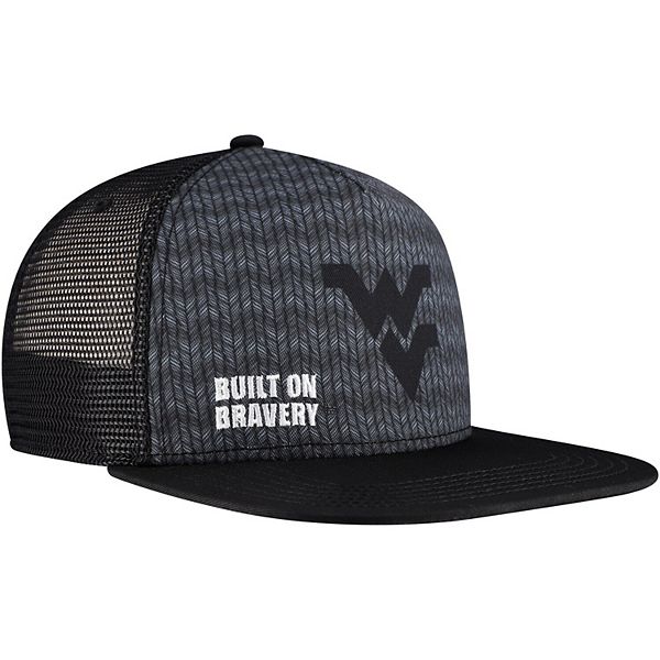 Мужская бейсболка Snapback West Virginia Mountaineers Built on Bravery, с пятипанельной конструкцией и сетчатыми вставками для вентиляции Legacy Athletic