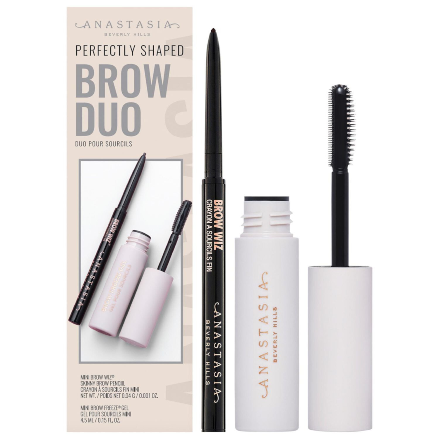 Anastasia Beverly Hills Mini Perfectly Shaped Brow Pencil and Gel Duo Anastasia Beverly Hills