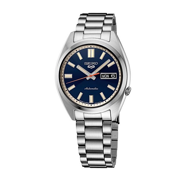 Men's Seiko 5 Sports Midsize Blue Dial Stainless Steel Automatic Watch - SRPK87 Seiko