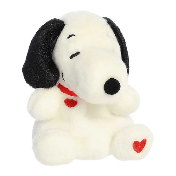 Мини-игрушка Snoopy Hearts из коллекции Peanuts, мягкая, 12 см, с красными сердечками, идеальна для объятий Palm Pals