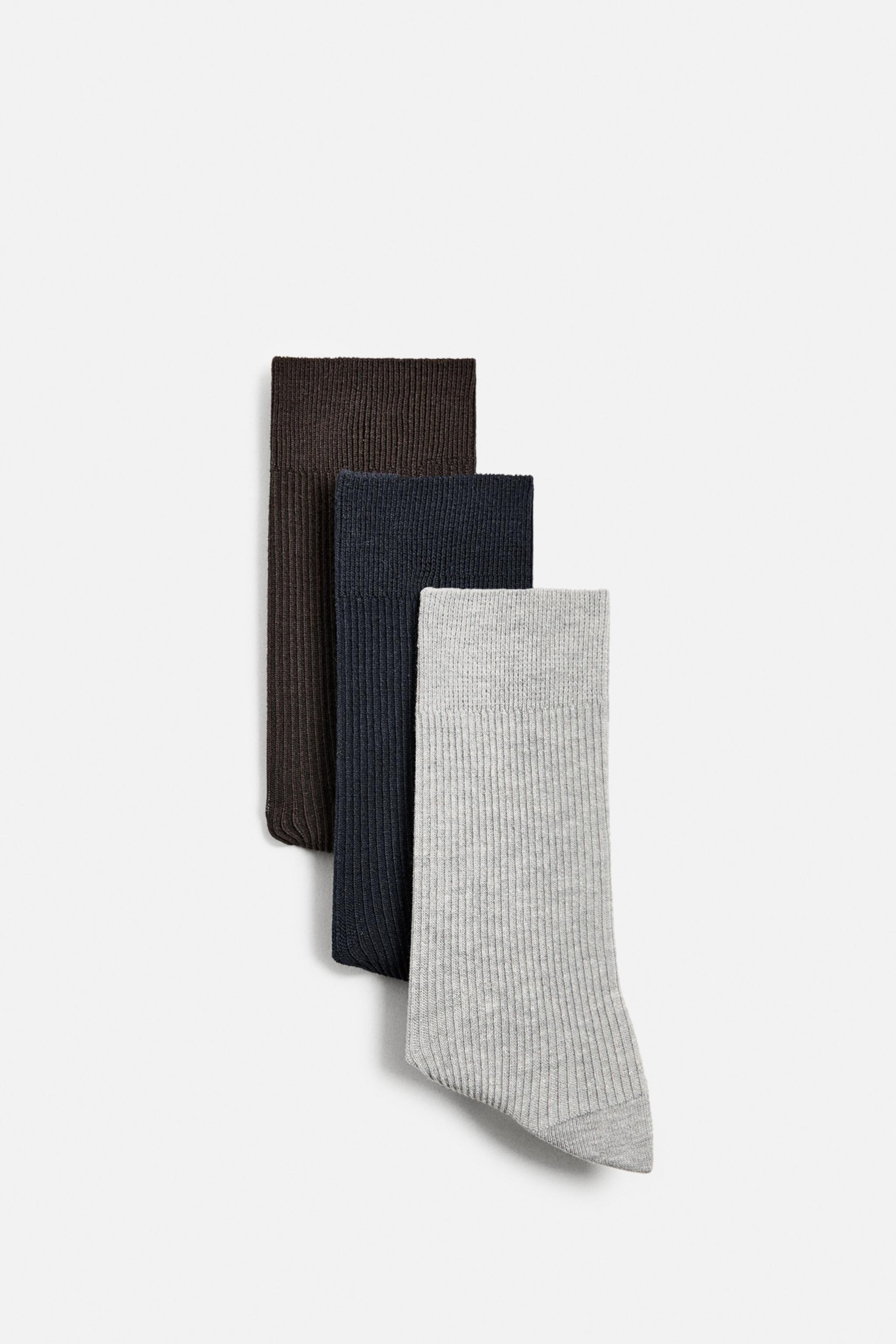 3-PACK OF MATCHING RIB SOCKS Zara