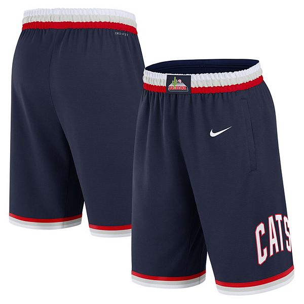 Шорты для баскетбола Nike Arizona Wildcats Road Replica Performance для мужчин с технологией Dri-FIT и двуслойным материалом Nike