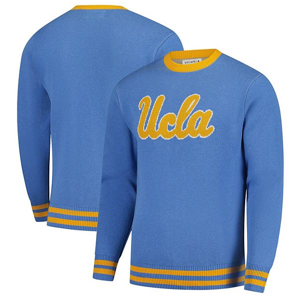 Унисекс свитер Uscape Apparel синего цвета UCLA Bruins Renew Knit с графикой и длинным рукавом Uscape Apparel