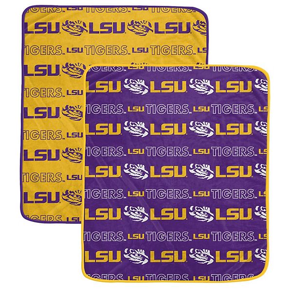 Комплект мягких пледов LSU Tigers, 2 шт., размер 152 x 178 см, домашний и выездной дизайны Pegasus