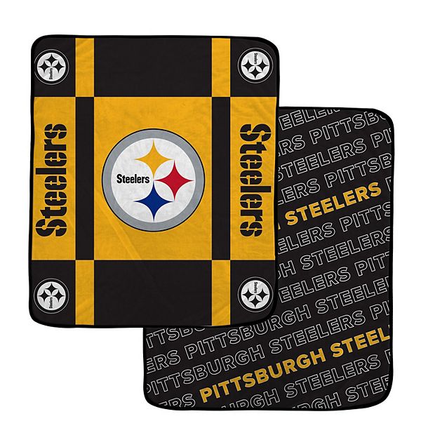 Ультра уютный плед Pittsburgh Steelers, двусторонний, 152 x 178 см, 100% полиэстер Pegasus