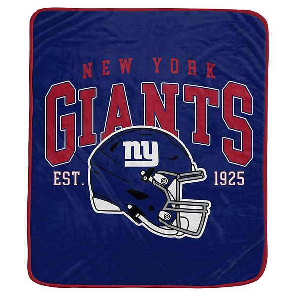 Одеяло New York Giants Vintage Arch, ультрамягкое, 127 x 152 см, контрастное обрамление Pegasus