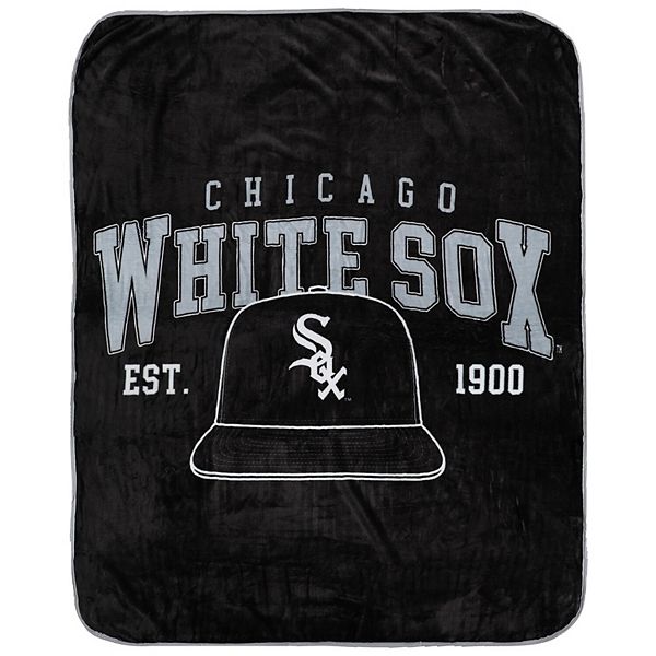 Ультрамягкое одеяло Chicago White Sox Vintage Arch, 127 см x 152 см, полиэстер, стильный обрез Pegasus