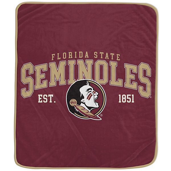 Ультрамягкий плед Vintage Arch Florida State Seminoles, размеры 127 х 152 см, 100% полиэстер Pegasus