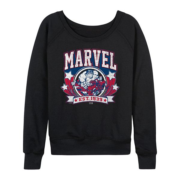 Футболка с длинными рукавами Marvel Collegiate Americana из французского трикотажа, хлопок/полиэстер Marvel