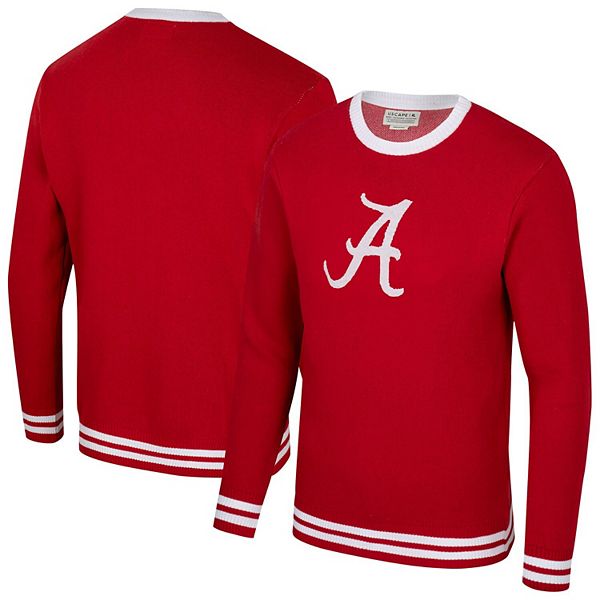 Унисекс свитер Alabama Crimson Tide Renew Knit Vintage от Uscape Apparel с длинным рукавом и 100% переработанным материалом Uscape Apparel