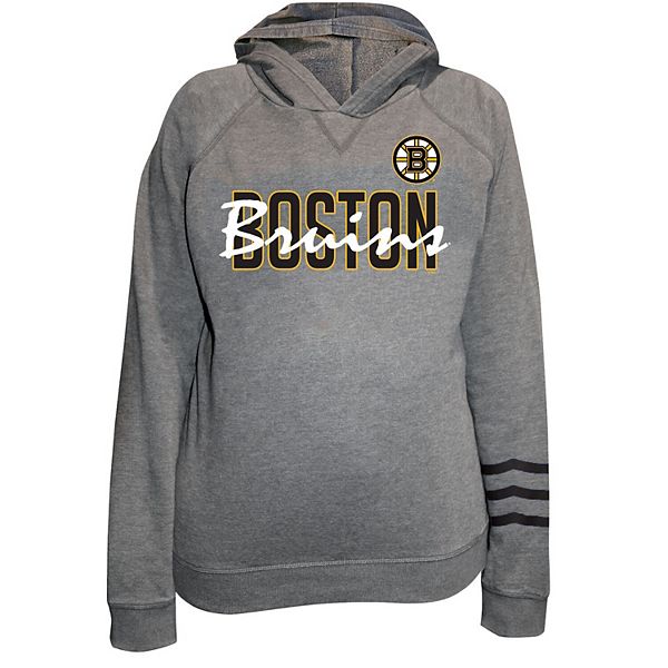 Женское флисовое худи Fanatics в цвете темный уголь для болельщиц Boston Bruins, размер плюс Fanatics