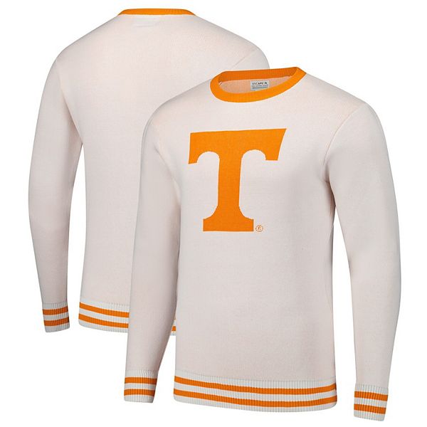 Унисекс пуловер Uscape Apparel белого цвета Tennessee Volunteers из переработанного пряжи с длинными рукавами Uscape Apparel