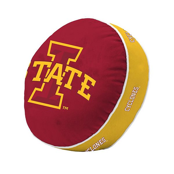 Подушка Iowa State Cyclones, 38 x 38 x 10 см, двусторонний дизайн, мягкий полиэстер с сублимационной печатью Logo Brand