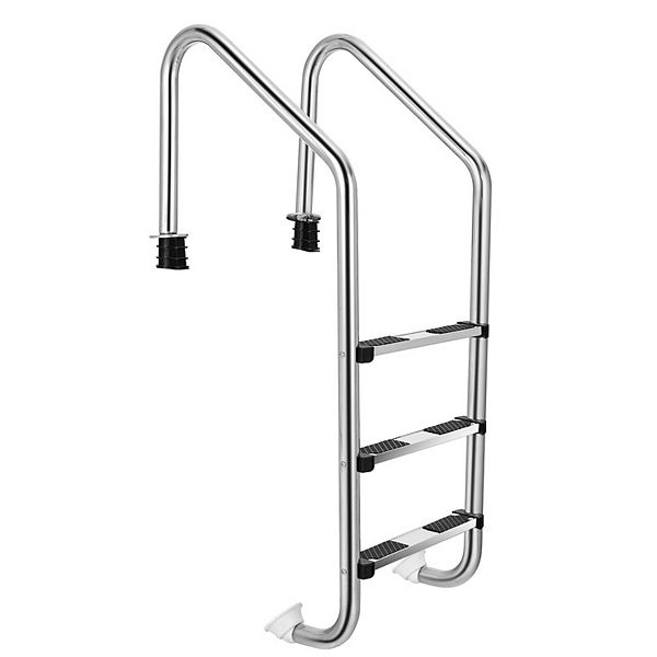 3-step Stainless Steel Swimming Pool Ladder With Anti-slip Step Inolait