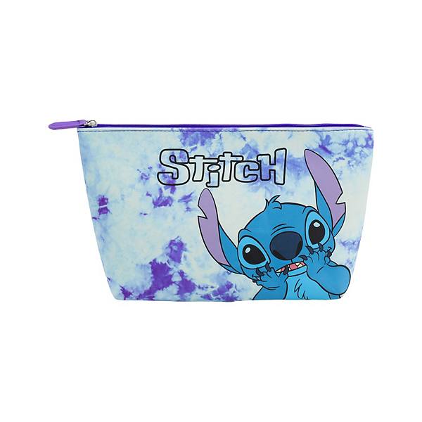 Косметичка с принтом Tie Dye Disney Stitch, 20 см х 31 см х 9 см, 100% полиуретан, закрытие на молнии License