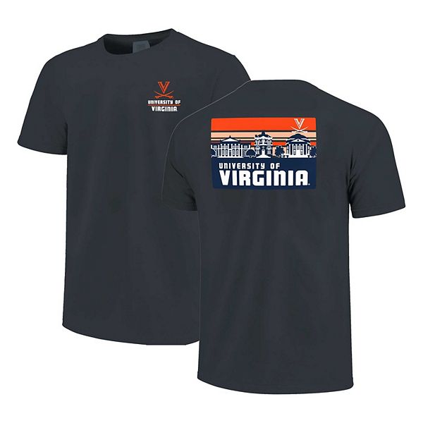 Футболка мужская Virginia Cavaliers с полосатым дизайном и силуэтом кампуса, 100% хлопок Image One