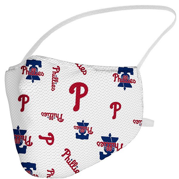 Маска для лица с логотипом Philadelphia Phillies, 100% полиэстер, эластичные застежки Fanatics