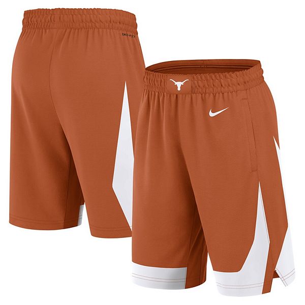 Мужские шорты Nike Texas Longhorns с технологией Dri-FIT, легкие и дышащие, эластичный пояс, карманы Nike