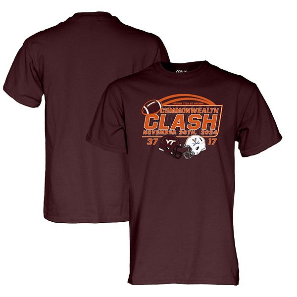 Футболка Unisex Blue 84 с изображением финального счета матча Virginia Tech Hokies против Virginia Cavaliers 2024 года Blue 84