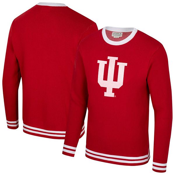 Свитер унисекс Uscape Apparel Crimson Indiana Hoosiers Renew Knit с длинными рукавами и высоким качеством плетения Uscape Apparel