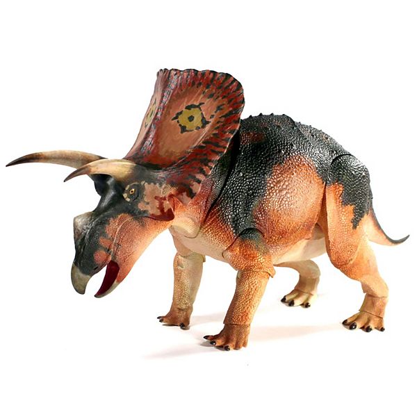 Фигурка динозавра Torosaurus Latus, 1/18 масштаб, 20 подвижных частей, пластиковая, 46 см длина, 18 см высота Creative Beast