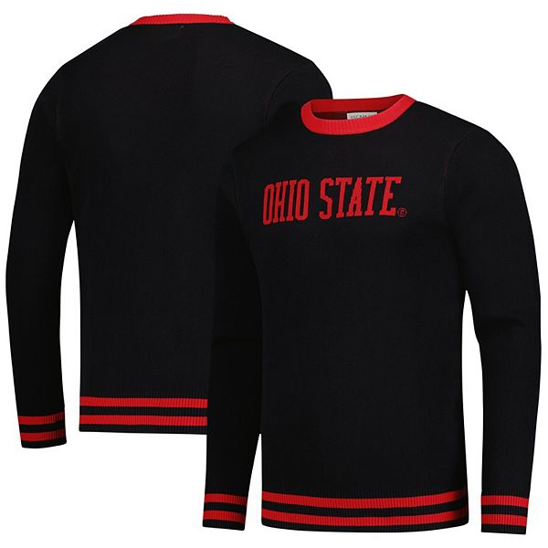 Унисекс свитер Uscape Apparel черного цвета Ohio State Buckeyes с классическим круглым вырезом и вязаным дизайном Uscape Apparel