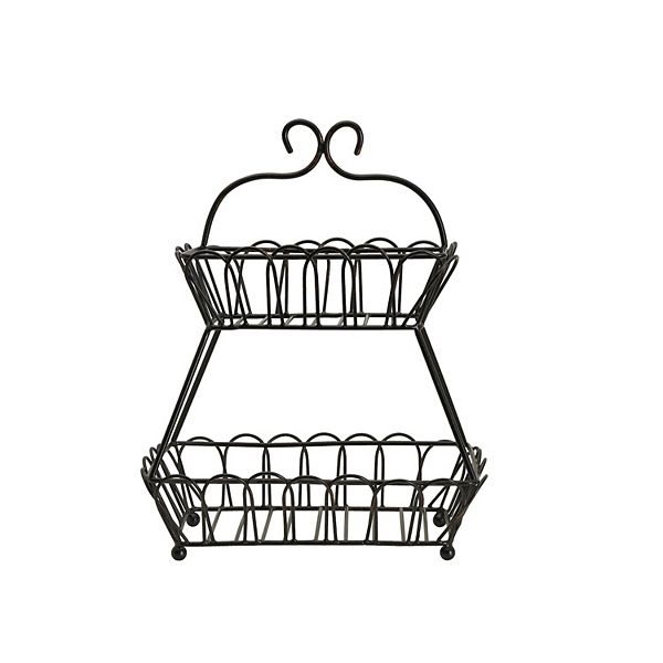 Gourmet Basics Italian Countryside 2-Tier Basket Gourmet Basics